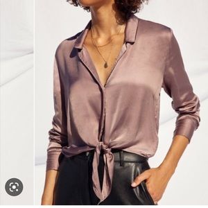 Wilfred Tie-Front Blouse